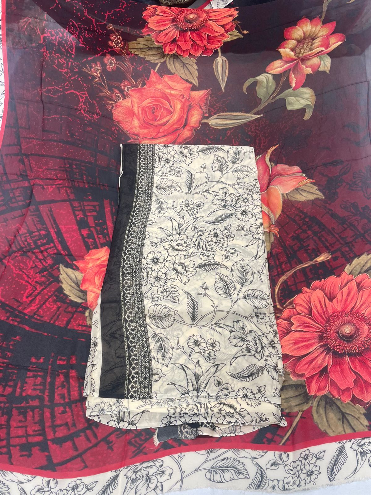Digitally printed georgette suits