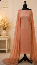 Mukaish chiffon suit