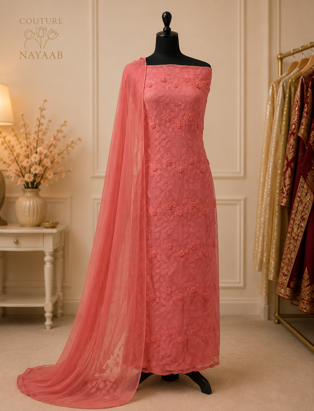 Karachi chiffon 2 pc suit